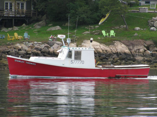 New England inshore lobster boat