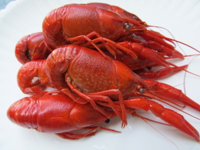 boiled crawfish